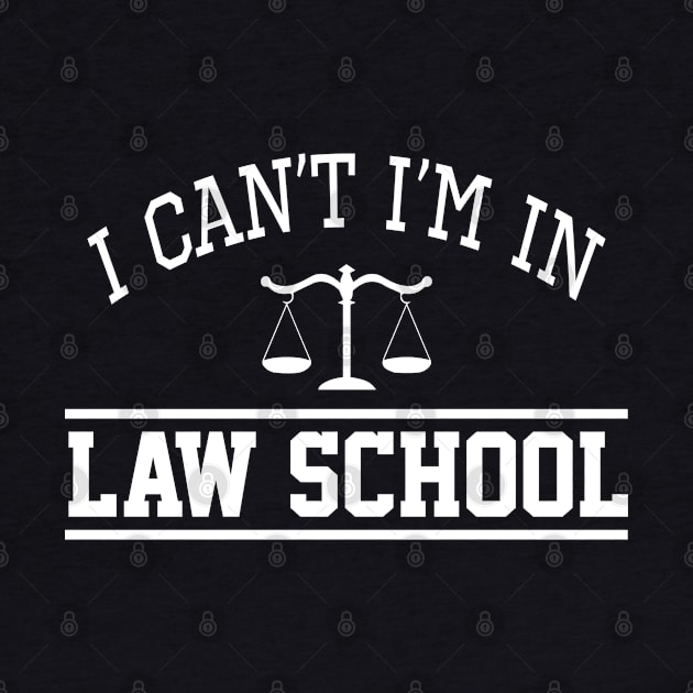 I Can't I'm In Law School by foxredb